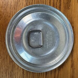 Mirro Aluminum Pot Lid Replacement 5.25 Inch Vintage Made in USA Silver Metal